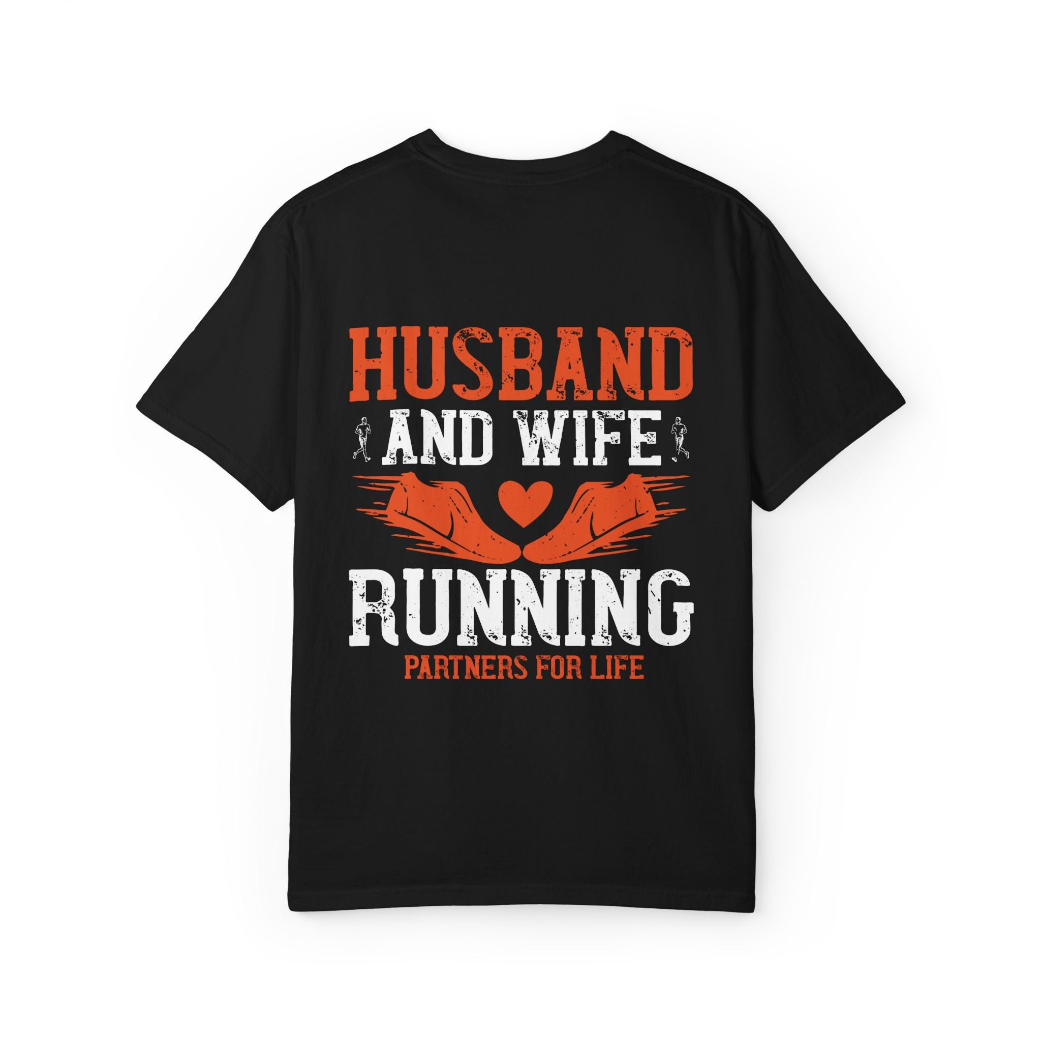 Unisex Husband and Wife Running T-Shirt - Partners for Life - Casual Gift for Couples